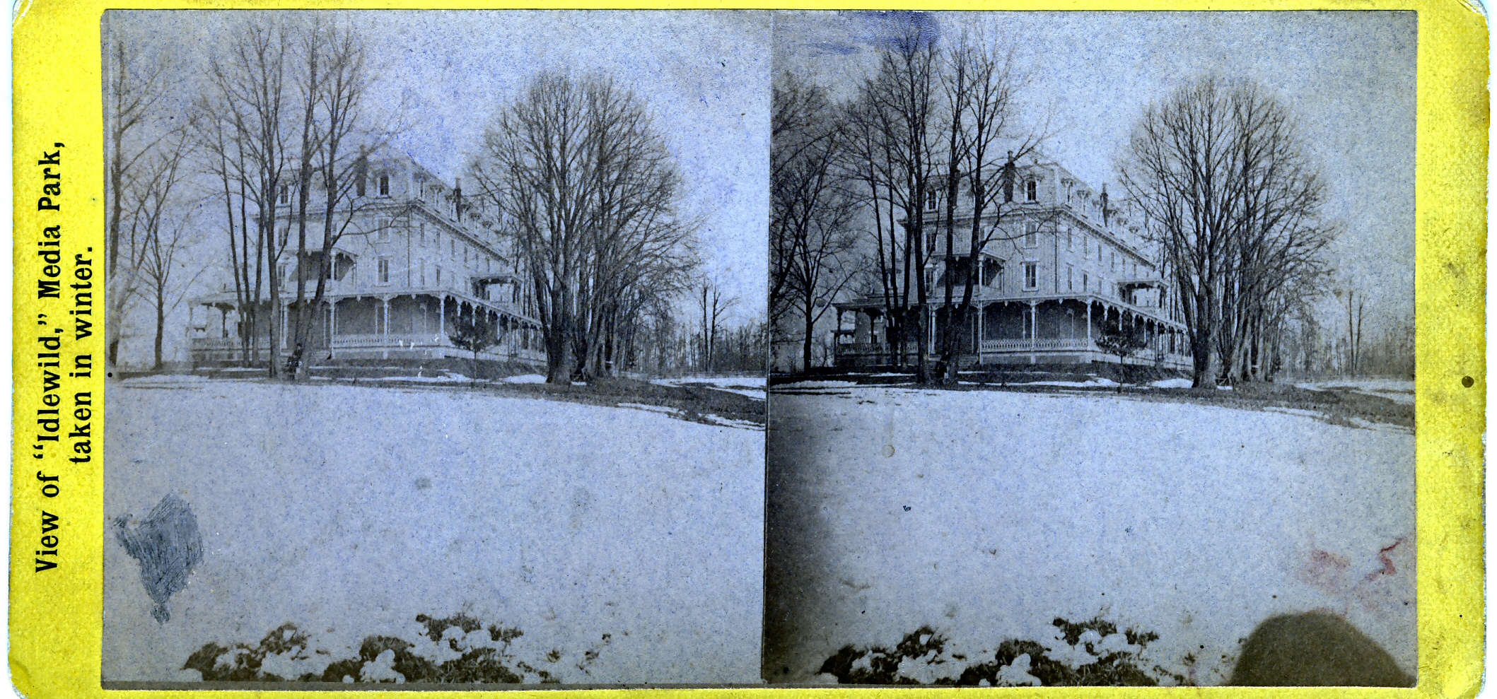 Media Idlewild Inn in Winter c.1890